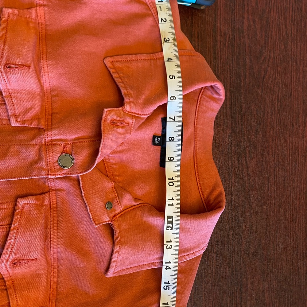 Liverpool Los Angeles Women's Salmon Denim Jacket - Picture 4 of 7